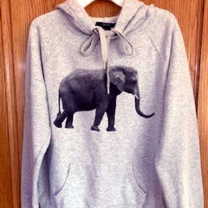 Forever21 Women Pullover Fleece Hoodie Sweatshirt